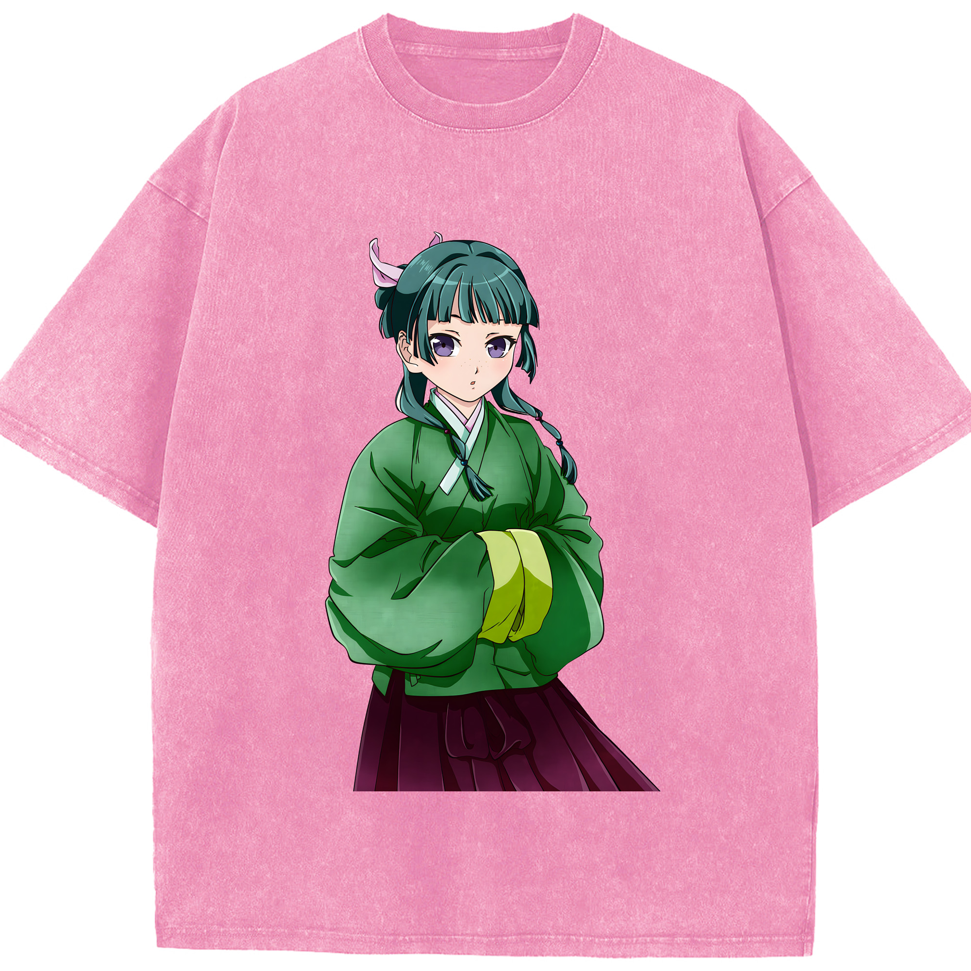 （画像用） 薬屋のひとりごと The Apothecary Diaries 綿100% ヴィンテージ風 半袖Tシャツ（フロントプリント）